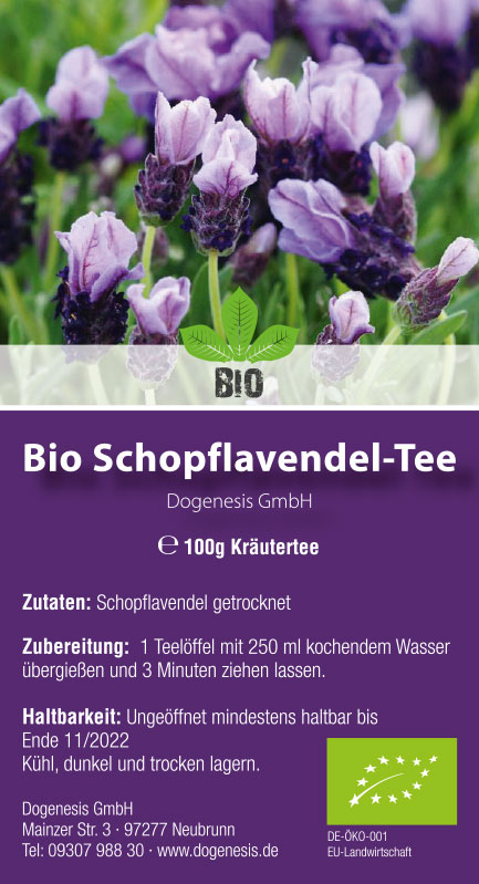 Bio Schopflavendel-Tee