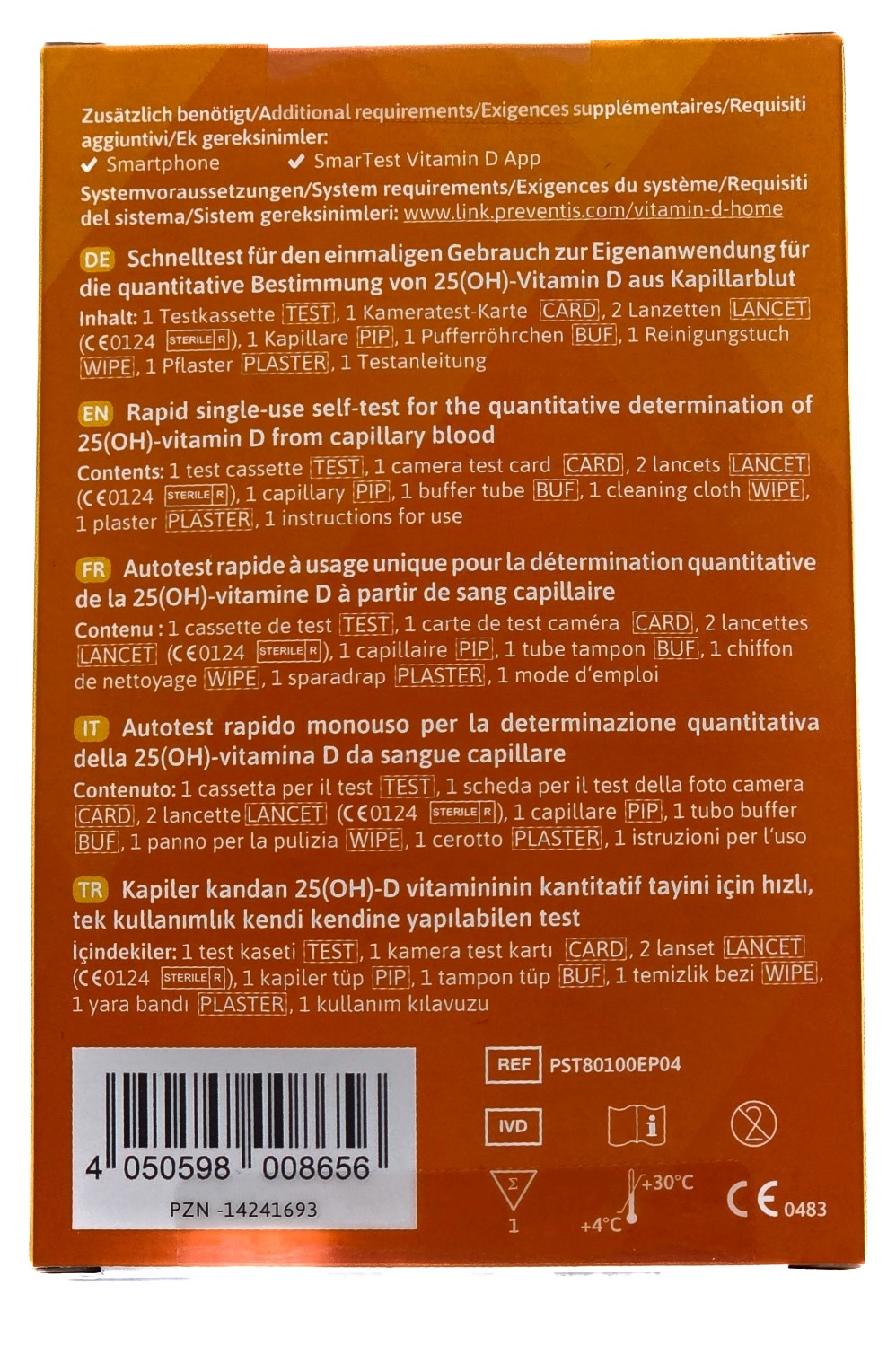 Preventis SmarTest Vitamin D3 Home | 10442