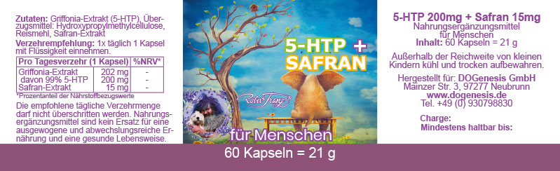 5-HTP 200 mg + Safran