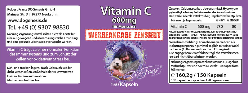 Vitamin C 600 Kapseln
